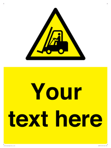 Custom Forklift Truck Warning